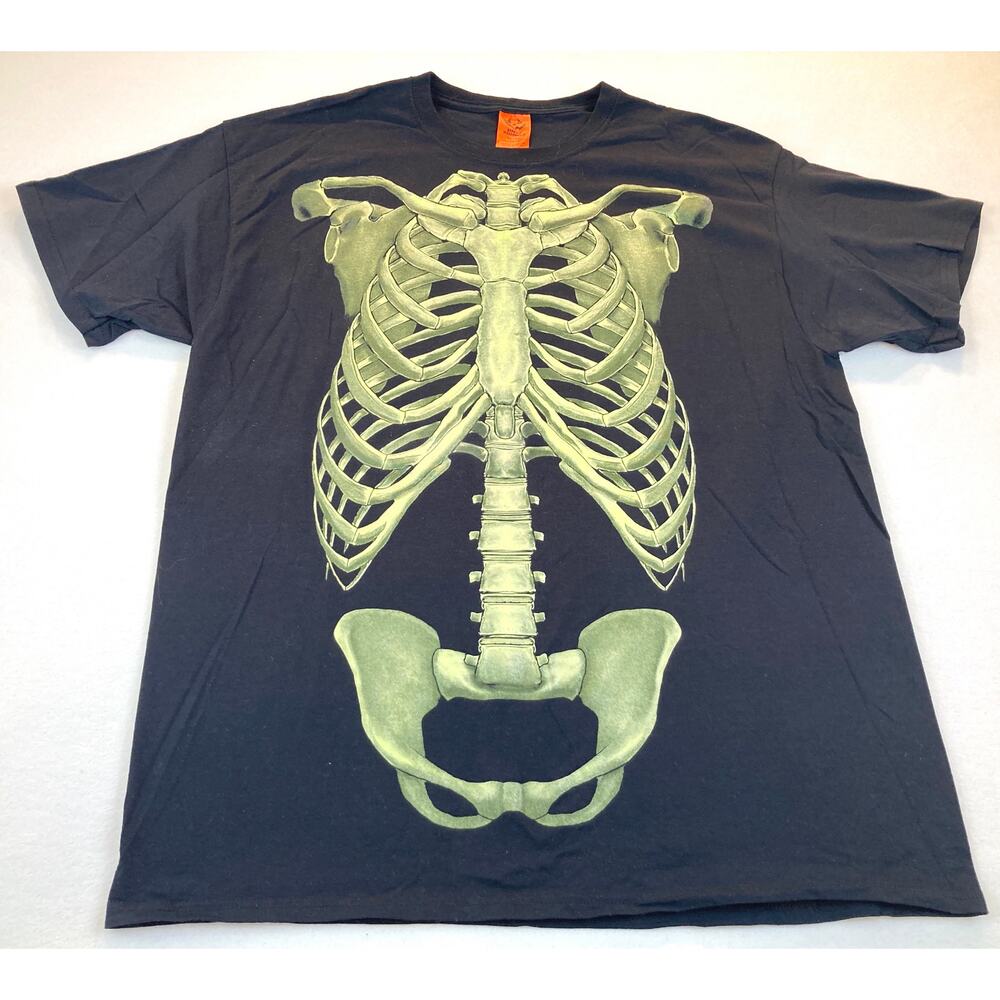 Skeleton T-Shirt Black Size X-Large